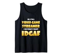 Video Game Streamer IDGAF Costume Gaming IRL Streaming Games Canotta