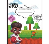 Video Game Theme Composition Notebook - College Ruled, 100 Pages, 9.25" x 7.5" - Gamer School Supplies for Kids & Teens