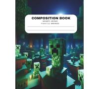 Video Game Themed Composition Book Wide Ruled for Easy Writing: Journal for Kids and Teens: 200pages ~ 7.5 x 9.75