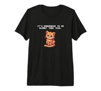 Video Gamer Dangerous Orange Tabby Cat Lover Maglietta Premium