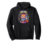 Video Gaming Just One More Game Gaming Red Panda Felpa con Cappuccio