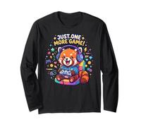 Video Gaming Just One More Game Gaming Red Panda Maglia a Manica
