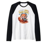 Video Gaming Just One More Game Gaming Red Panda Maglia con Maniche Raglan