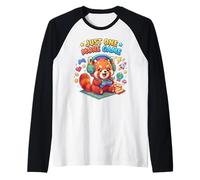 Video Gaming Just One More Game Gaming Red Panda Maglia con Maniche Raglan