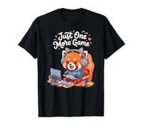 Video Gaming Just One More Game Gaming Red Panda Maglietta
