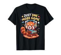 Video Gaming Just One More Game Gaming Red Panda Maglietta