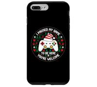 Video Gioco Natale Brutto Maglione Divertente Gamer Gaming Xmas Custodia per iPhone 7 Plus/8 Plus