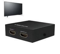 Video Splitter Adapter, 4K High Speed Output, Monitor Connection, Sturdy Aluminum Costrution, Easy Plug and Play, for Computer Laptop Tablet TV Projector Console Set-Top Box Screen