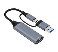 Video USB Acquisizione della Scheda Digital Converter +Tipo C A HDTV Record Dispositivo Acquisizione per L'adattatore per Laptop P A HDTV PC