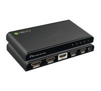Techly Splitter HDMI IDA HDMI-4K4 4K UHD 3D 4 vie Nero