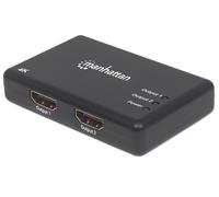 Manhattan Splitter HDMI 4K UHD 3D con LED 2 vie