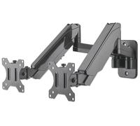 Video - Vari - Staffa A Muro Con Molla A Gas Per Due Monitor 17-32''