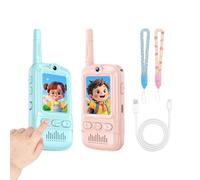 Video Walkie Talkie per Bambini - 13,8x9,8x5,2x2,1cm Giocattoli elettronici ricaricabili, Dispositivi videocitofonici bidirezionali | Giocattolo di comunicazione per bambini Ragazzi Ragazze Compleanno