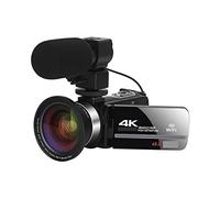 Videocamera, 2 PCS Videocamera 4K Videocamera digitale for lo streaming Vlog Recorder 18X Time-Lapse Webcam Stabilizzatore(128G SD Card,5)