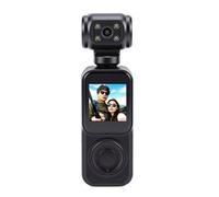 Videocamera 2K con Schermo a Colori e Stabilizzazione Intelligente Dell'immagine per lo Sport Grandangolo di 130° per L'escursionismo ABS/lega di Alluminio