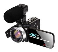 Videocamera 4K 48MP con Zoom Ottico 16x Videocamera Digitale Wifi con Microfono, Luce Video, Obiettivo Grandangolare, Visione Notturna a Infrarossi e Wifi, Fotocamera Perfetta per Eventi Familiari,C