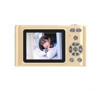 Videocamera 4K con foto da 48 MP, zoom digitale 16X, funzione anti-scivolo, rilevamento volti e schermo da 2 4 pollici per acquisire immagini dettagliate e video fluidi (oro)