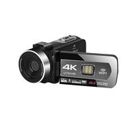 Videocamera 4K Con Messa A Fuoco Automatica Webcam WIFI Portatile For Lo Streaming Time-Lapse Registrazione In Loop Fotocamera Digitale Vlog Riprese Video Scatta Nitida Fluida(32G SD Card)