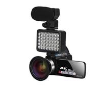 Videocamera 4K HD Zoom Digitale 16X Da 3,0 Pollici 48MP Con WiFi | Il telecomando wireless consente la regolazione remota dei parametri di ripresa(Package three)