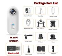 Videocamera 4K Mini Wifi Magnetica POV, Registratore HD Impermeabile per Moto E
