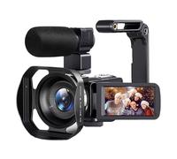 Videocamera 8K Digitale 64MP Con Zoom 18X Registratore Touch Screen LCD Da 3 Pollici Portatile Registrazione Scatta Nitida Fluida(With 32GB Card)