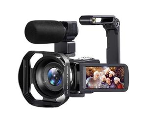 Videocamera 8K Digitale 64MP Con Zoom 18X Registratore Touch Screen LCD Da 3 Pollici Portatile Registrazione Scatta Nitida Fluida(Camera)