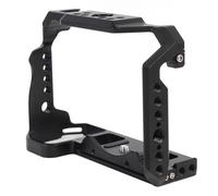 Videocamera Cage, Piatta della Gabbia della Telecamera con Supporto per Scarpe Fredde, Buchi Filettati da 1/4 Pollici e 3/8 di Pollice, Film in Lega in Lega di Alluminio Kit Che
