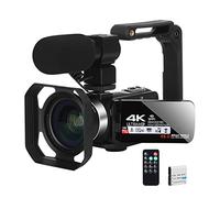 Videocamera, Camcorder for videocamera 4K for vlog di registrazione con microfono WiFi Ultra HD 30FPS 48MP 16X Telecamera digitale della videoconferenza zoom