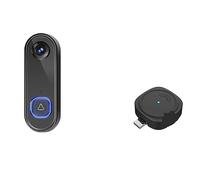 Videocamera Campanelli Campanello Senza Fili WiFi 1080P Telecamera Di Sicurezza Campanello For Porte Videocitofono Smart Home Monitor Visione Notturna IR Impermeabile(Option 5 Add 128G TF Card)