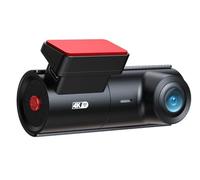 Videocamera da cruscotto Dash Cam 4K per auto, Wi-Fi integrato, WDR, visione notturna, apertura F1.8, DVR per, monitoraggio del parcheggio 24 ore su Dashcam per auto(ZD03 with Hardkit,Without Card)