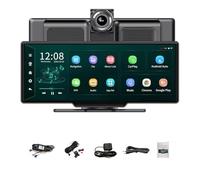 Videocamera da cruscotto Dashcam Android Da 10,26'' Con Bluetooth, Navigazione GPS, Parcheggio 24 Ore Su, Registratore Video DVR Per Auto Dashcam per auto(M50Pro 10M RearCam,With 64G TF Card)