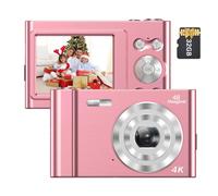 Videocamera digitale 4K 48MP messa a fuoco automatica 16X digitale schermo IPS da 2,4 pollici anti-shake Face Detect Smile Capture Flash integrato batteria ricaricabile con scheda di memoria da 32 GB