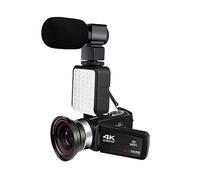 Videocamera Digitale 4K UHD For Vlog 18X WIFI For Streaming Live HDMI Ruota Registratore LCD Touch Screen 48MP Cattura Facilmente Momenti Meravigliosi(No SD Card,Lens MIC Light)