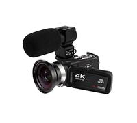 Videocamera Digitale, Camcorder della videocamera 4K Videocamera WiFi Fotocamera Vlogging digitale 4 8MP. Streaming livelli in linea di riempimento incorporato for la registrazione Vlog(16 G SD Card,A