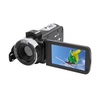 Videocamera Digitale, Full HD 1080P 30FPS 30MP Fotocamera con 3.0 IPS Schermo, 18X Zoom Digitale, 270 ° Angolo di Rotazione Display per Fotografia, Viaggi