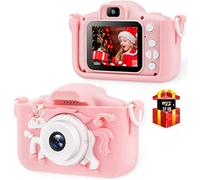 Videocamera Digitale per Bambini per Ragazzi e Ragazze | Doppia Fotocamera Digitale Da 2,0 Pollici | Videocamera HD 20.0mp Videocamera Anti-Caduta Bambini Cartoon Selfie per Regalo - con Scheda SD 32g