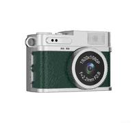 Videocamera digitale retrò 1080P HD | Videocamera portatile con schermo IPS da 0,96 pollici | Studente per Vlog quotidiano - Nero (verde scuro)