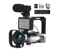 Videocamera Digitale, Videocamera 4K Auto Focus 4 8MP. for la videocamera della videocamera della videocamera del touch screen WiFi con la videocamera Vlogging digitale del microfono con telecomando(1