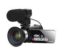 Videocamera Digitale, Videocamera videocamera, 4K Ultra HD Videocamera Vlogging Videocamera for la registrazione Vlog 3.0inch 4 8MP 16x Zoom digitale con videocamera funzionale wifi(64G SD Card,White)