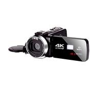 Videocamera Digitale, Videocamera videocamera con fotocamera da vlogging digitale for videocamera microfono for la visione notturna del telecomando wifi in live streaming fotografia(With 64GB SD Card,