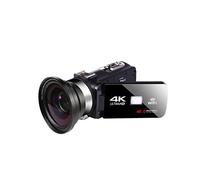 Videocamera Digitale, Videocamera videocamera con fotocamera da vlogging digitale for videocamera microfono for la visione notturna del telecomando wifi in live streaming fotografia(With 64GB SD Card,