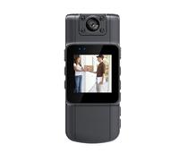 Videocamera DV portatile Mini telecamera 2K Schermo LED HD 180 Len ruotabile Corpo di polizia Telecamere indossate Sport tascabile DV DVR Videocamera PC Webcam