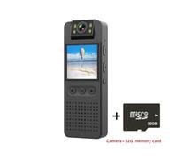 Videocamera DV portatile Mini telecamera CS06 for visione notturna a infrarossi HD 1080P con schermo LED Piccola videocamera for bici(Camera 32G card)