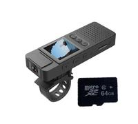 Videocamera DV portatile Telecamera sportiva Hotspot HD 1080P, registratore delle forze dell'ordine, telecamera notturna, piccola fotocamera, registratore for moto con dado magnetico(Camera 64G card)