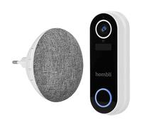 VIDEOCAMERA HOMBLI Smart Doorbell Pack, da Interno ed esterno, Wi-Fi, Funzione visione notturna, Sistema di alimentazione: Accumulatore