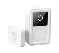 Videocamera intelligente wireless per campanello - Videocitofono HD per visione notturna, di sicurezza con sensore di movimento, campanello WiFi con supporto adesivo per affittuari, genitori