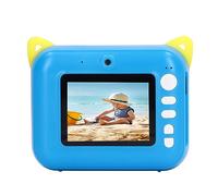 Videocamera istantanea per bambini, giocattolo intelligente con fotocamera per bambini, per regali per bambini (blu scuro 32G (con 1 rotolo di carta))