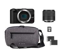 Videocamera mirrorless Canon EOS R50 V + obiettivo RF-S 14-30mm F4.0-63 IS STM PZ + zaino + scheda SD + batteria aggiuntiva