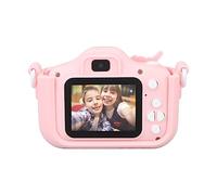 Videocamera per Bambini, 1080P Video Fun Play Selfie Videocamera Toy Messa a Fuoco Automatica per 3-12 Anni (Rosa)