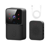 Videocamera Per Campanello - ABS 8,5x5,3x2,4 Cm | Campanelo Video WiFi A Basso Consumo, Supporto WiFi 2.4G, Installazione Semplice | Videocamera Di Sicurezza Per Campanello Senza Fili Sicure